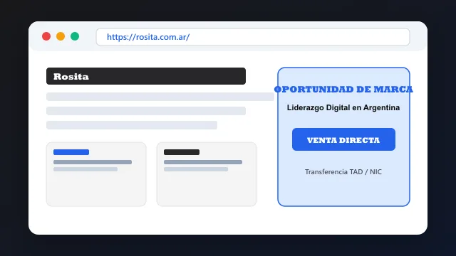 Modelo de aplicación comercial y proyectos digitales para rosita.com.ar